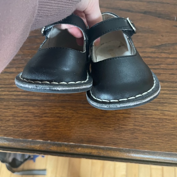 L’Amour Grace Black Leather Mary Janes Toddler Sz 6 Gently Used - Picture 3 of 5